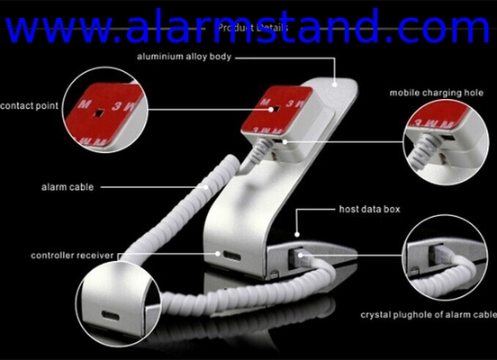 COMER anti lost cable alarm locking devices for Security display stand Mobile phone exhibition holder
