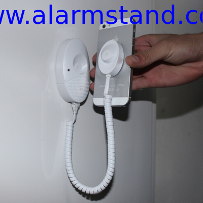 COMER Retail security display alarm holder for mobile phone wall mounted android tablet with charging cable