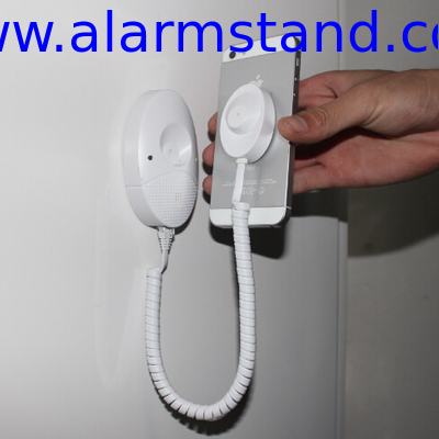 COMER Retail security display alarm holder for mobile phone wall mounted android tablet with charging cable
