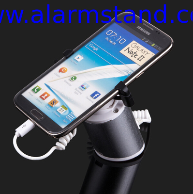 COMER anti-theft cable locking devices security smart phone gripper counter display magnetic stands with alarm