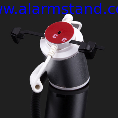 COMER anti-theft cable locking devices security smart phone gripper counter display magnetic stands with alarm