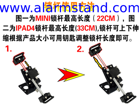 COMER Desktop Tablet Mount Holder Stands bracket for Pad with high security lock