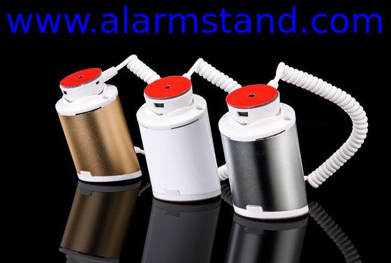 COMER hand phone alarm stand holder with charging for security devices anti-theft locking