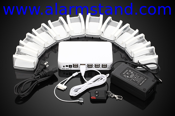 COMER alarm controller host for cell phone tablet retail shop security display stand charger cables