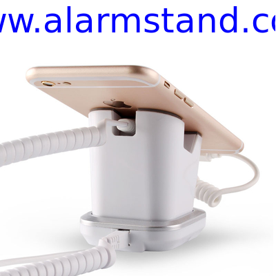 COMER table display cellphone security display charging and alarm holders
