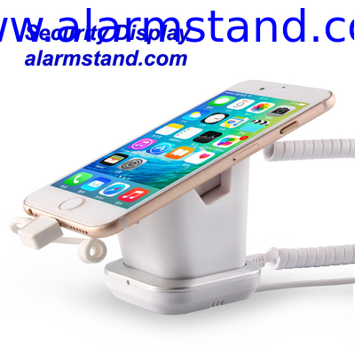 COMER desk display cellphone security display charging and alarm stand with charging cord