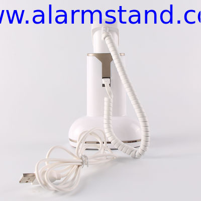 COMER anti-theft lock devices mobile security display stand with alarm sensor cable and charging cord