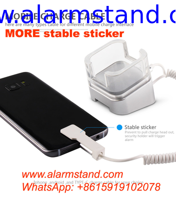 COMER anti-theft security displaying system for mobile phone retail stores with alarm function