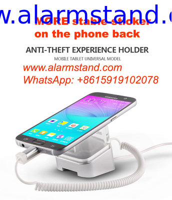 COMER anti-theft cable locking for gsm mobile phone clip mounting for retail stores