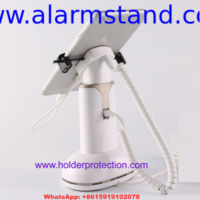 COMER mobile phone table magnetic stand with high security clamp lock for phone retail shops