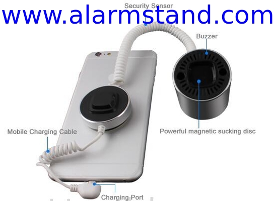 COMER Manufacturer wholesale single alarm stands for iphone display exhibition cradles for cell phone secure stands