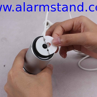 COMER anti-theft alarm cable locking devices for check out counter display stand for type c cellphone