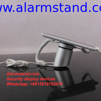 COMER security protection for single one port alarm for iphone with charging stand exhibition