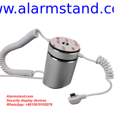 COMER anti theft lock for gsm tablet cellphone desk display stand with alarm sensor and charging