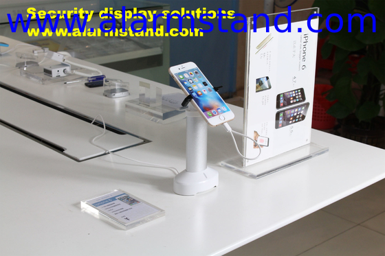 COMER security alarm gripper stand for cellphone with charging display