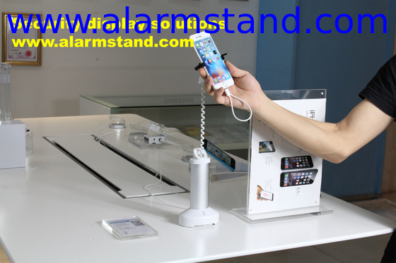 COMER adjustable independent alarm security devices for cellphone desk display stands