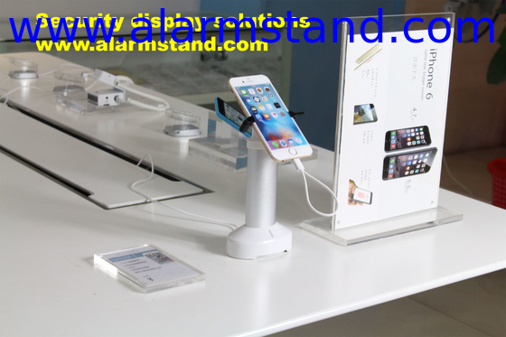 COMER security alarm gripper stand for cellphone with charging display