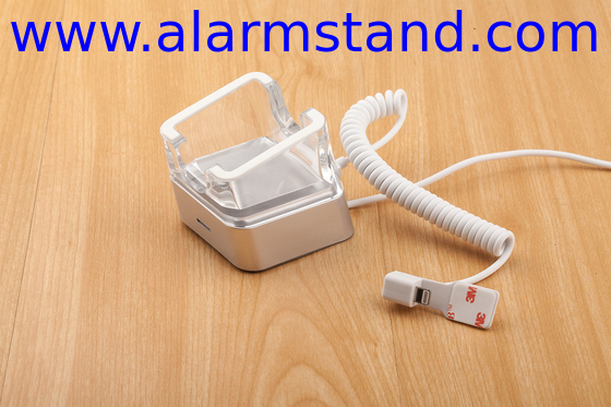 COMER anti-theft alarming display plastic stands Mobile Phone Anti lost Alarm stands security