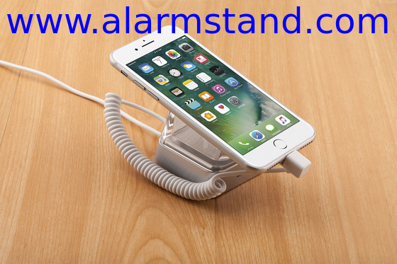 COMER anti-theft alarming display plastic stands Mobile Phone Anti lost Alarm stands security