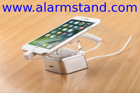 COMER anti-theft alarming display plastic stands Mobile Phone Anti lost Alarm stands security