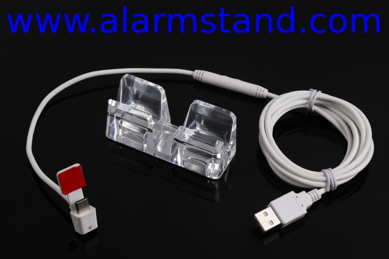 COMER multi-ways controller Mobile phone acrylic display stand with sensor alarm cord for retail security system