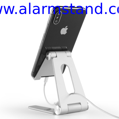 COMER Rotation metallic cell phone holder desk double adjustable angle mobile tabletop stand