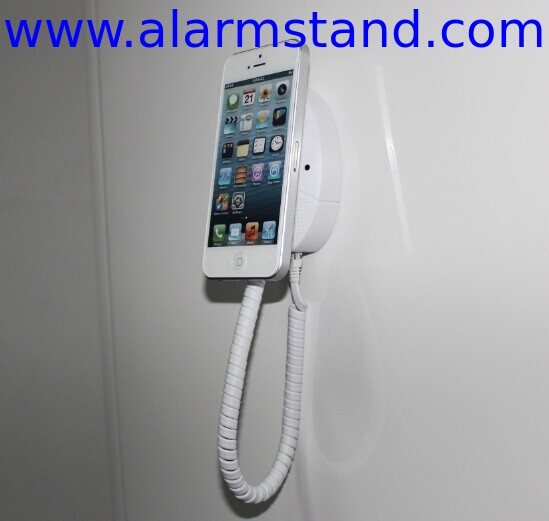 COMER Security Display Wall Mounted Stands for Mobile Phone Alarm cable Locking Holder Kiosks