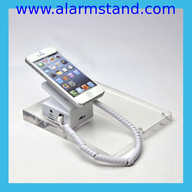 COMER cell phone retail security display Stands for desk display anti-theft cable locking devices for mobile phone store