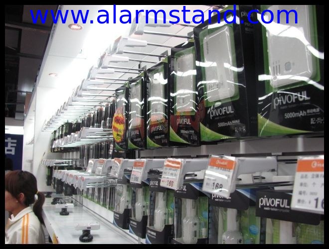COMER anti-theft Shop Fitting Single Prong Metal Display Hooks for mobile phone accessories stores