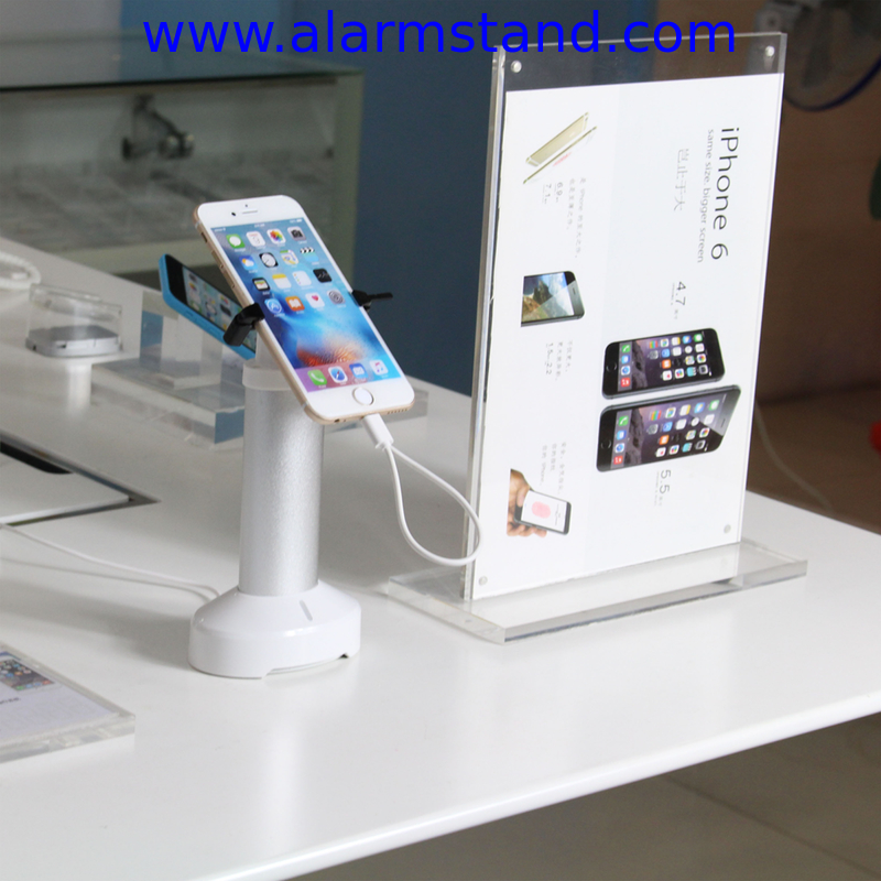 COMER sensor alarm cord anti-theft alarm mobile phone desk stand
