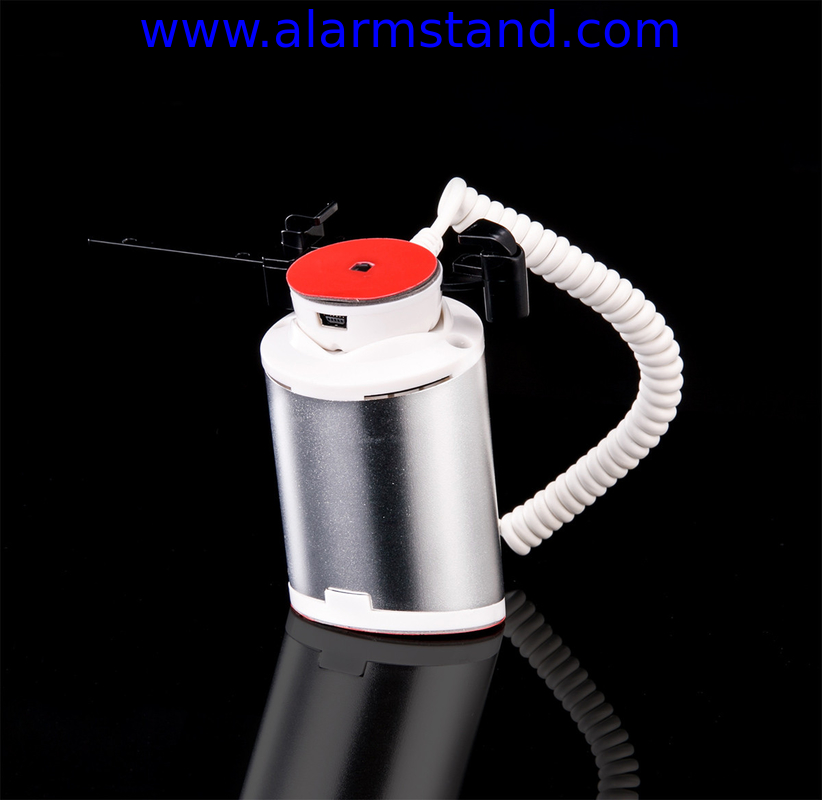 COMER anti theft security floor display gripper stand for headphone stores with alarm sensor