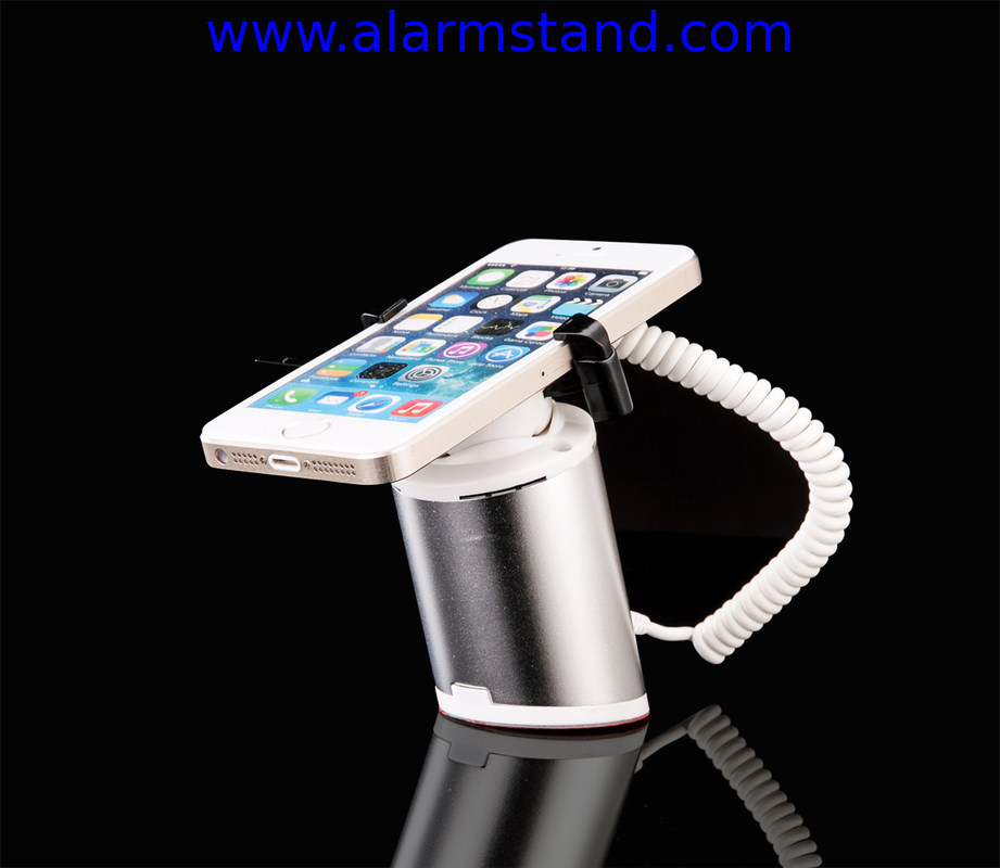 COMER security anti-theft gripper counter display locking alarm stand for handphone shop