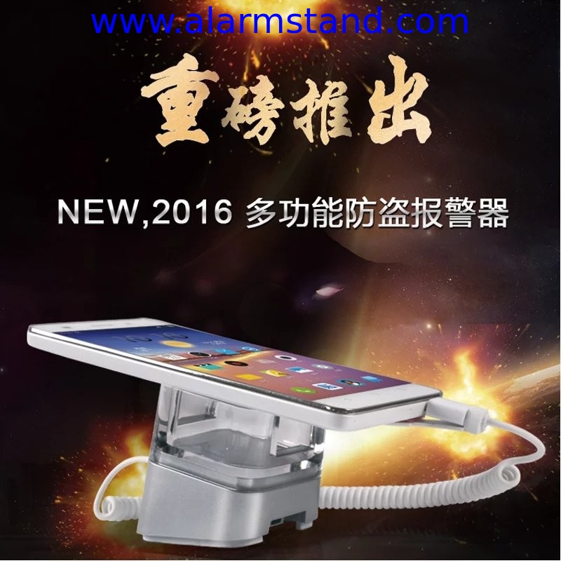 COMER new acrylic display cellphone security alarm display anti theft stands for stores