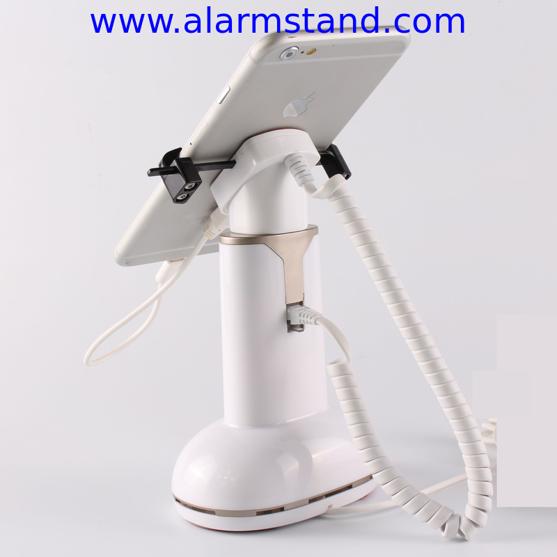 COMER anti-theft cable lock clip mobile alarm holder with charge phone cable and alarm sensor
