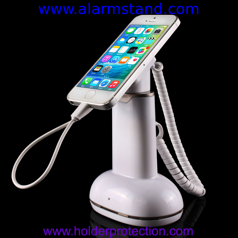 COMER anti-theft alarm cable lock table mounting mobile phone gripper holders for cellphone retail stores