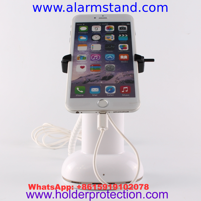 COMER anti-theft security alarm cable locking Gripper stand for gsm mobile display