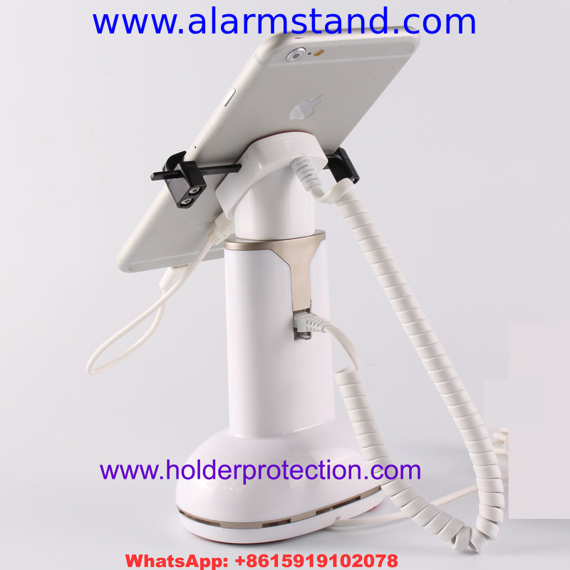 COMER anti-lost clip mounting stands Gripper alarm charger stands for mobile phone secure displays