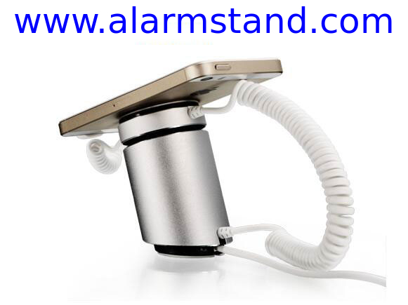 COMER anti theft lock for gsm tablet cellphone desk display stand with alarm sensor and charging