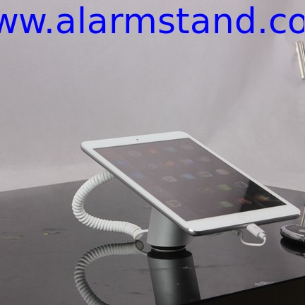 COMER NEW arrival anti-theft retail single silver anti-theft alarm display holder for ipad tablet security experience