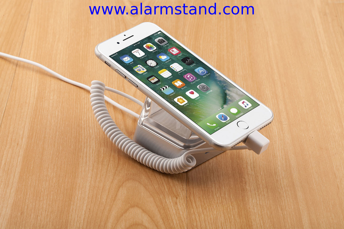 COMER anti-theft alarm devices for tablet stand holders security cable lock devices for mobile stores