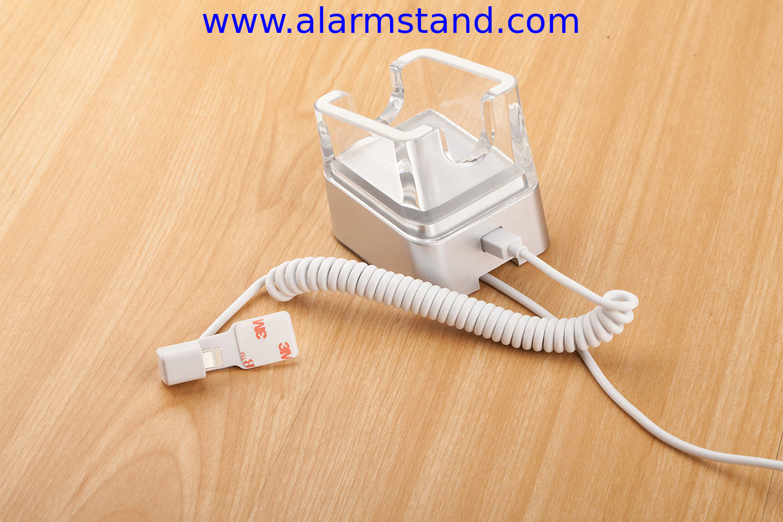 COMER alarmed display sensor cable lock devices for Anti-theft smartphone alarm stands
