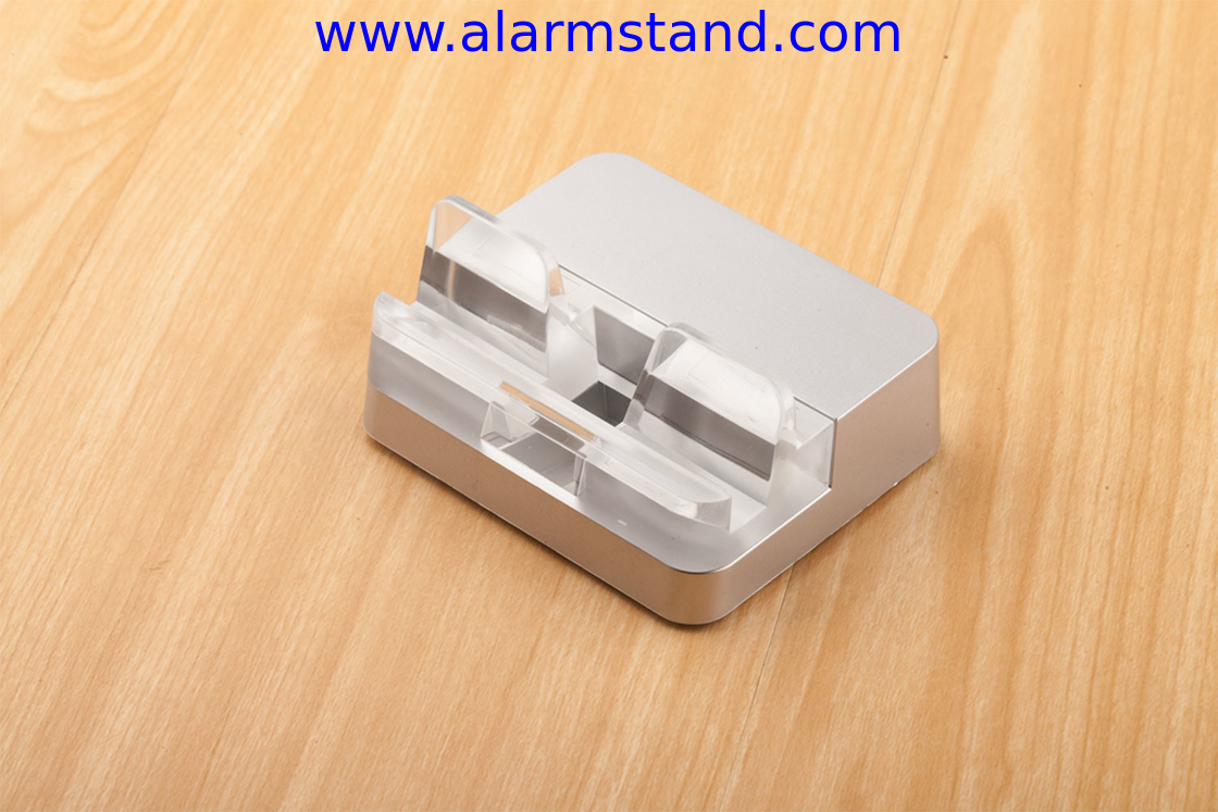 COMER mobile phone accessories shop security display stand holders with alarm and charger