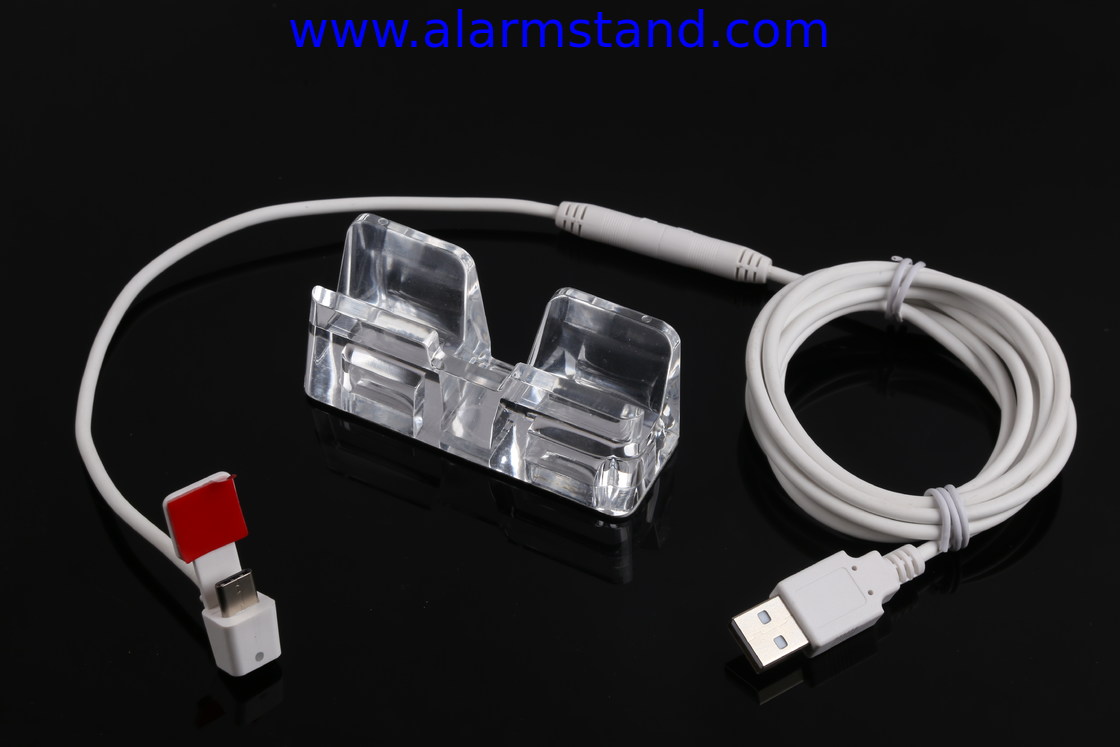 COMER mobile hone security display cradles with charging alarm function for retail store